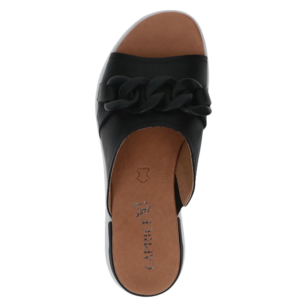 Caprice Lederpantolette MEMOTION schwarz S13  9-9-27206-20 