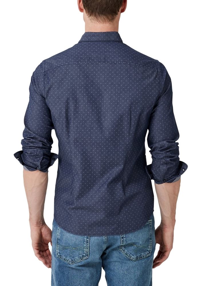 s.Oliver Webware-Hemd 03899215241 S | 58A1 indigo blu | 