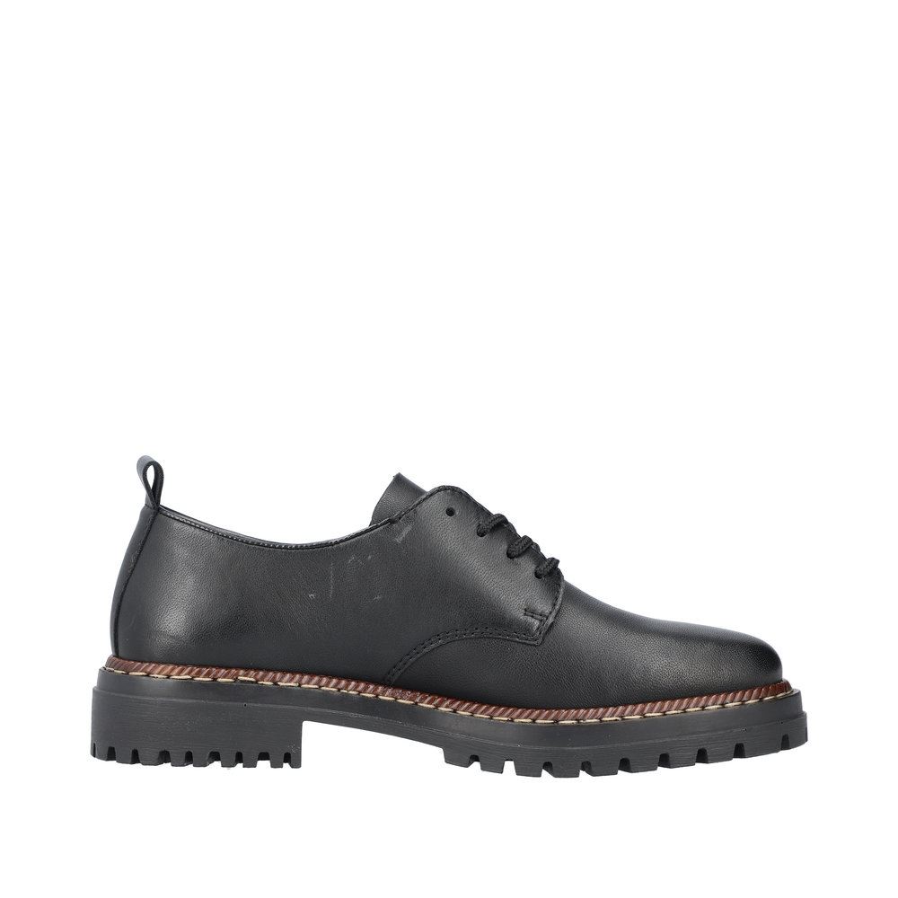 Rieker Antistress Damen Schnürschuh Leder schwarz S23 52052-00 