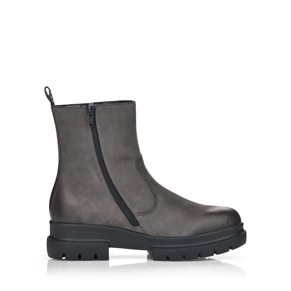 Remonte Stiefeletten Boots Nubukleder grau S21  D8974-45 40 | granit | G
