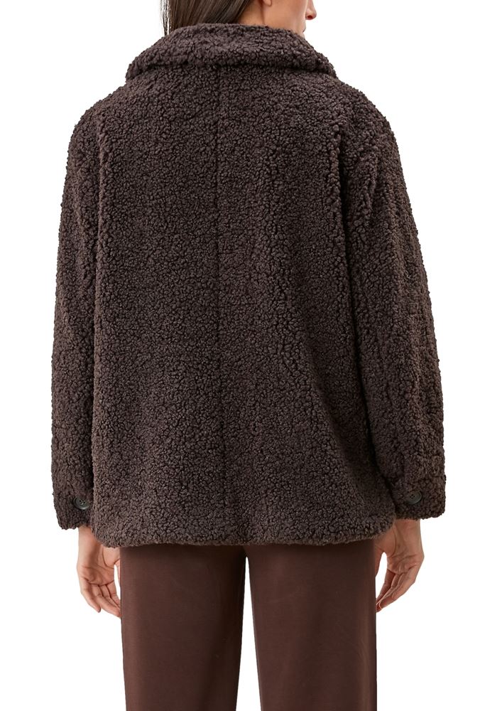 s.oliver Teddyjacke Plüsch braun S21 2101024 