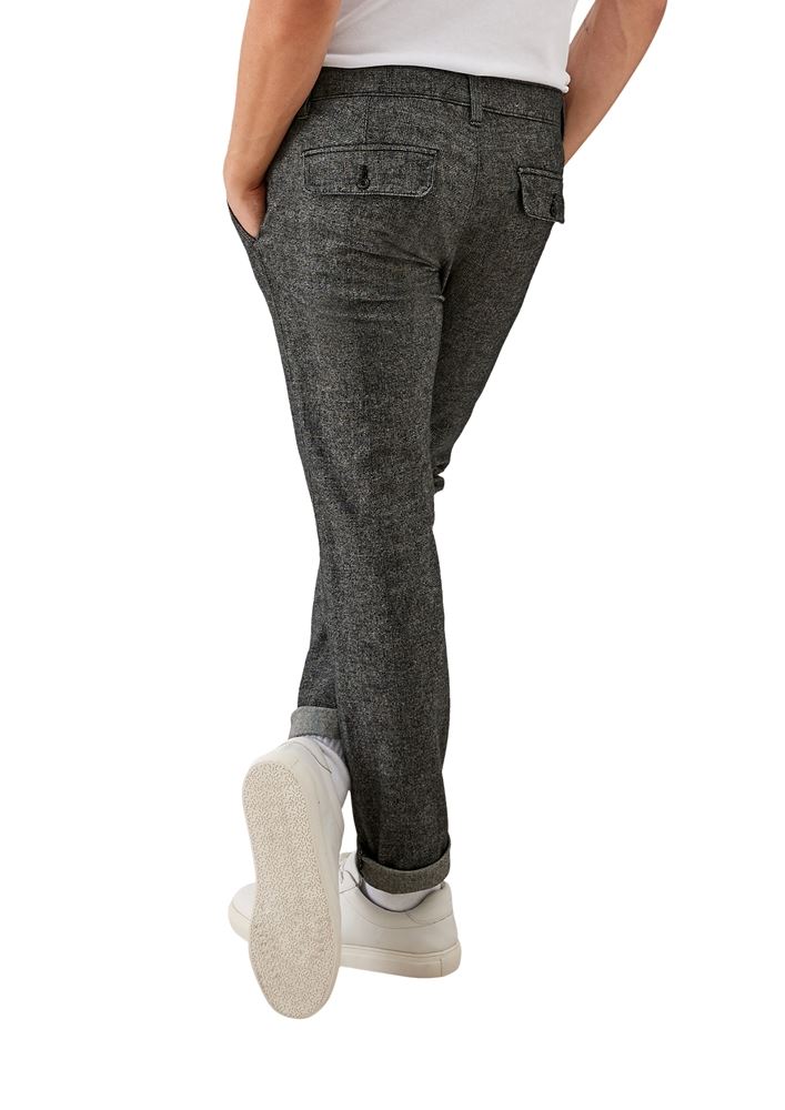 s.Oliver Hose Chino Straight grau meliert S21 2106301 