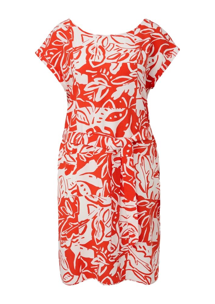 s.Oliver Kleid mit Bindeband aus Viskose S13 2131810 