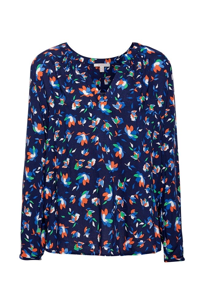 Esprit Bluse Henley 039EE1F001 34 | E402 NAVY 3 | 