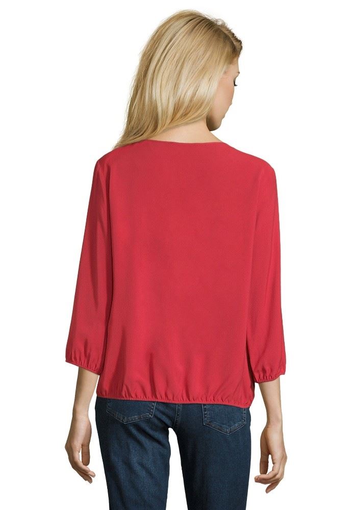 Betty Barclay Bluse 3/4 gelb rot 60238204 36 | 4635 Red Scarle | 