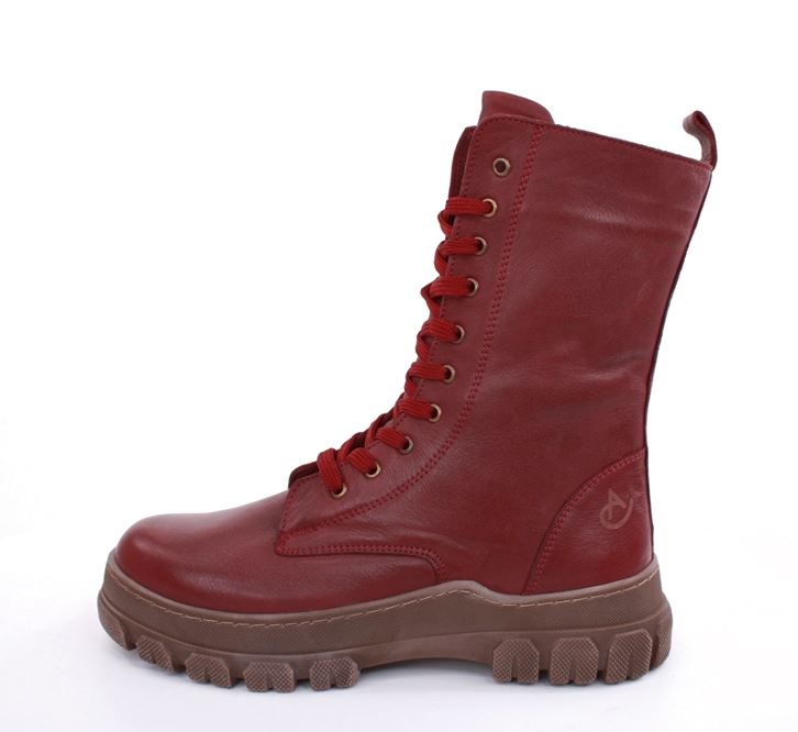 Andrea Conti Damen Schnürstiefel derbe Sohle Leder bequem rot S22 0084800582 40 | burgund | 