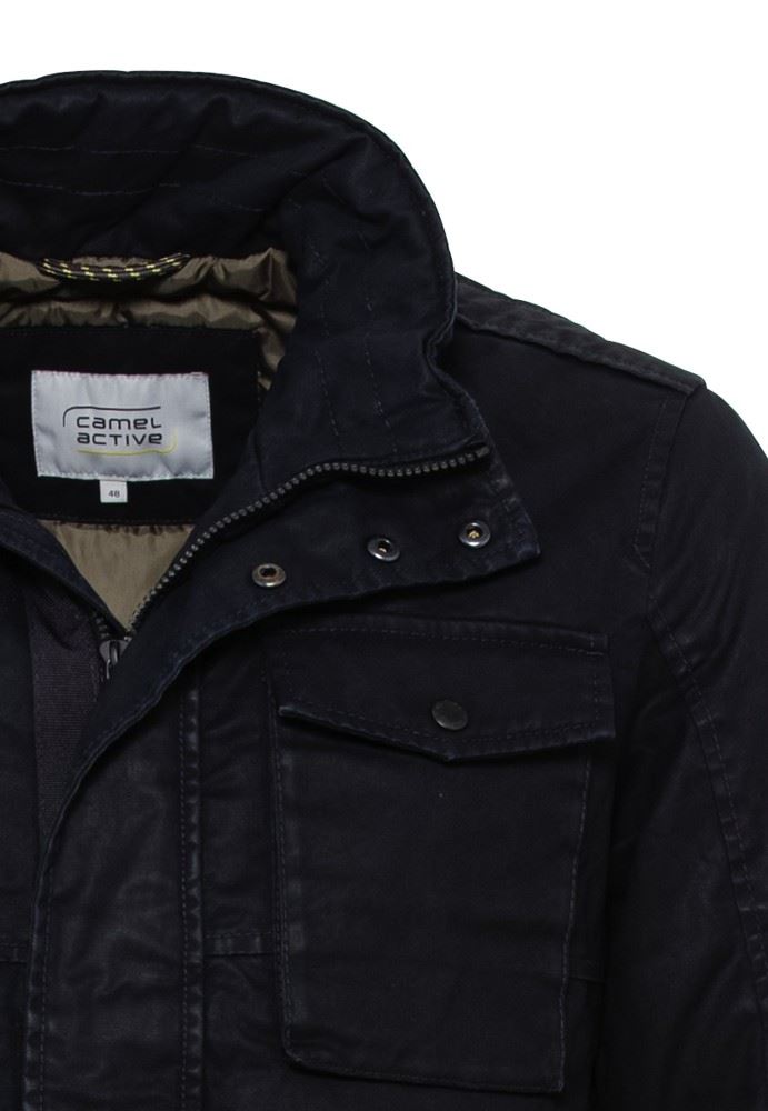 Camel Active Jacke used Regular blau Baumwolle S21 4E77420300 
