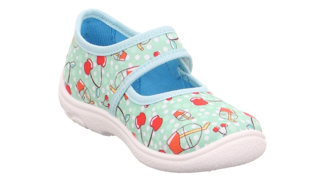 SUPERFIT Hausschuh BELINDA Grün Rot 1-800288-7010 