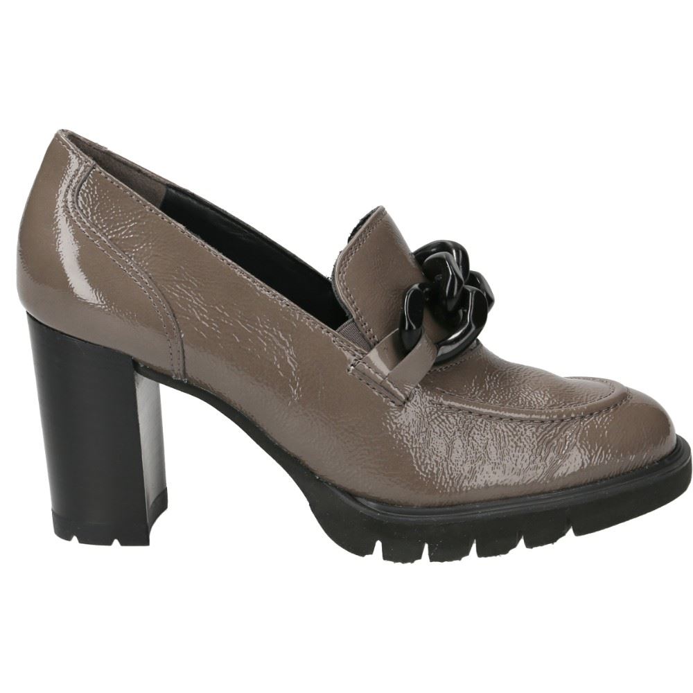 Paul Green Pumps Hochfront - Pumps Knautschlack Leder fango S22 -  3794-022 