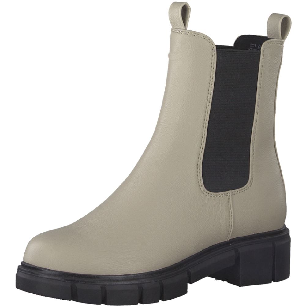 Marco Tozzi Chelsea Boots Feel me Fußbett beige S22 2-2-25413-29 