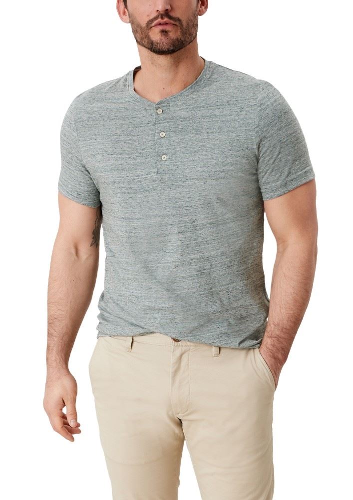 s.Oliver T - Shirt Henleykragen verschiedene Farben 2111329 