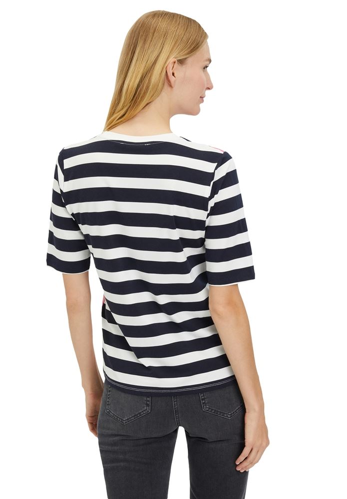 Betty Barclay T - Shirt gestreift tailliert blau weiß S13 26791579 