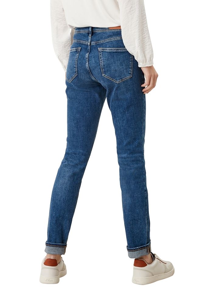 s.Oliver Jeans Betsy Slim mit Sattelbund blau S12 2108838 36 | Dark Blue Stret | L32