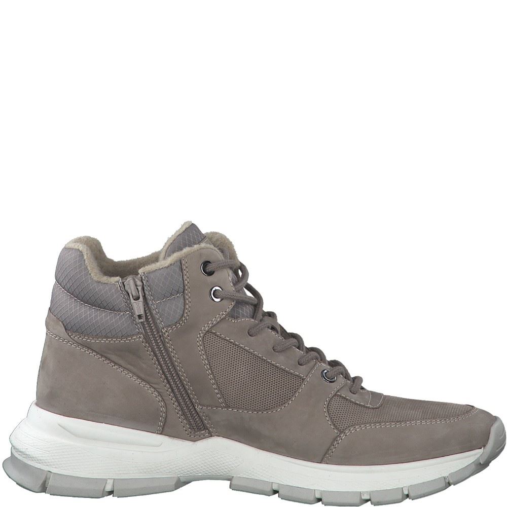 s.Oliver Herren Schnürboots Schnürschuh  Warmfutter grau schwarz S22 5-5-15201-29 42 | 341 TAUPE | 