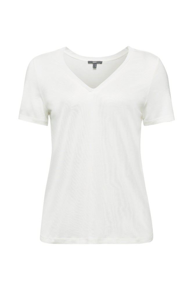 Esprit T - Shirt Viskose 030EO1K320 XXL | E110 OFF WHITE | 