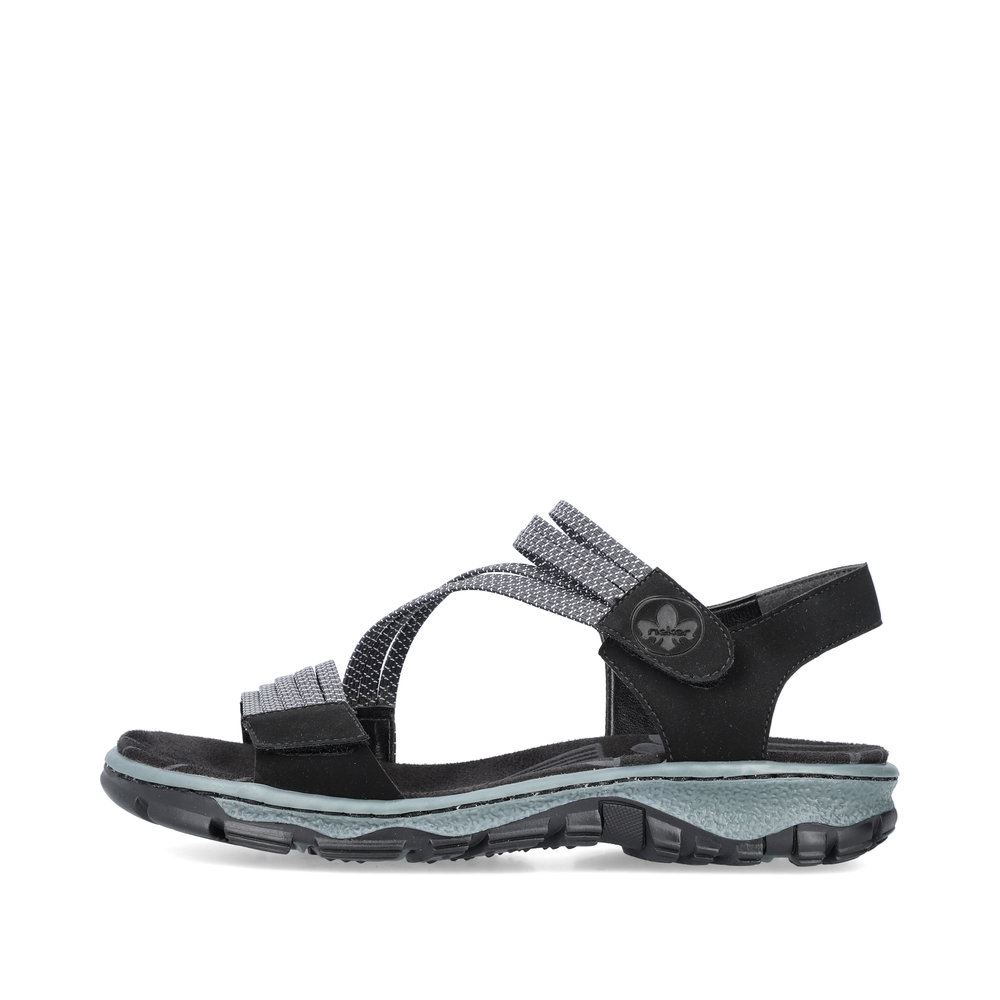 Rieker Damen Trekkingsandalen graphitschwarz S13 68871-00 