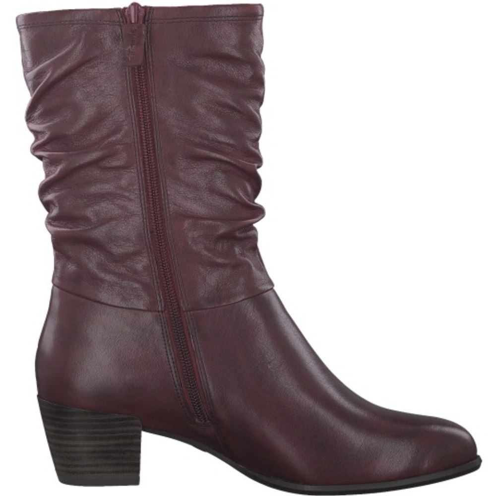 Tamaris Lederstiefelette 1-1-25339-23 40 | 549 BORDEAUX | 