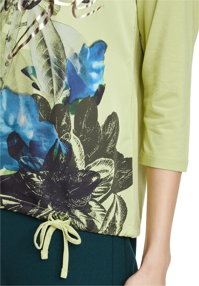 Betty Barclay Blusenshirt 3/4 Arm U - Boot - Ausschnitt grün Floral S12 22382995 36 | 5853 Green /Kha | 