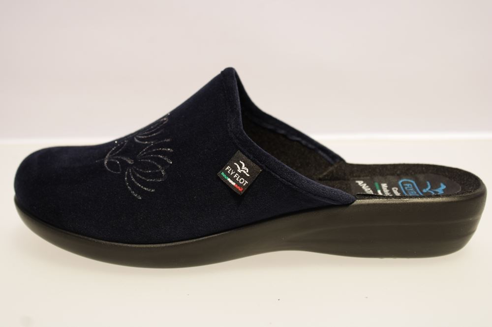 Fly Flot Hausschuh Hauspantolette blau 863867 