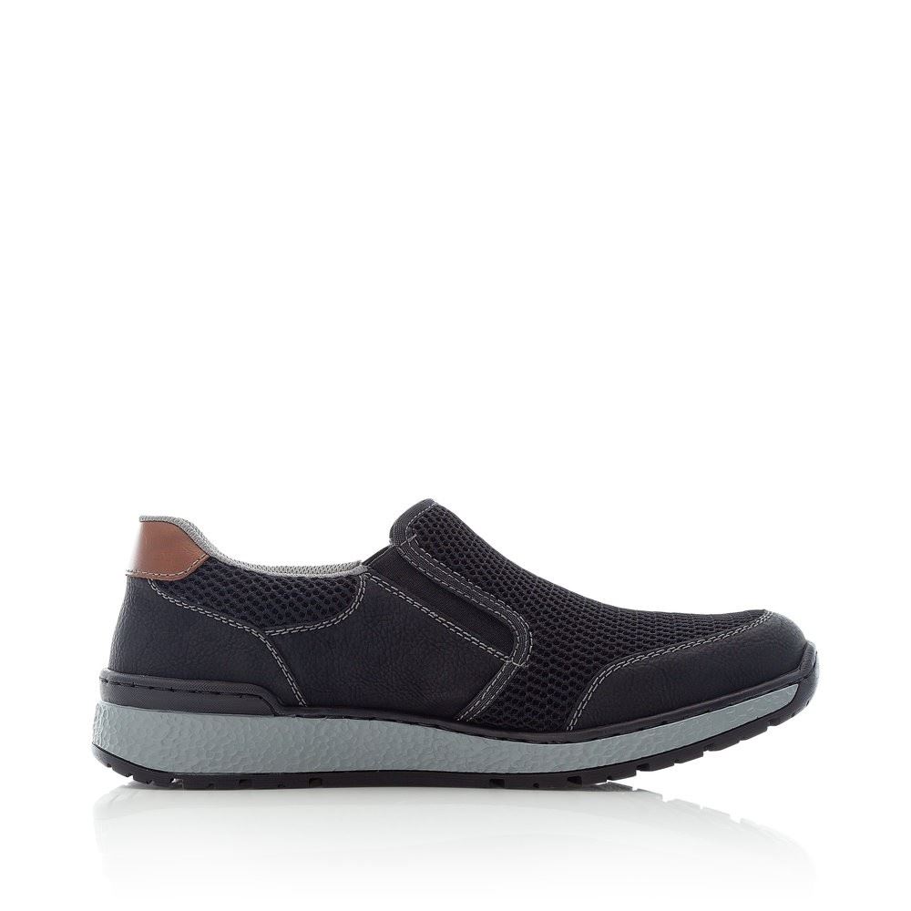 Rieker Slipper Gummizug Antistress schwarz  B9072-00 