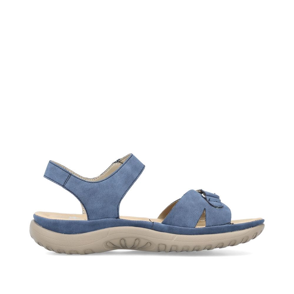 Rieker Antistress Damen Riemchensandale Klettverschluss blau S13 64853-14 