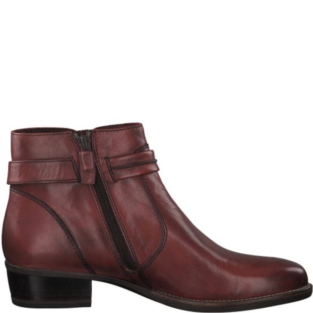 Tamaris Lederstiefelette 1-1-25364-23 38 | 536 SANGRIA | 