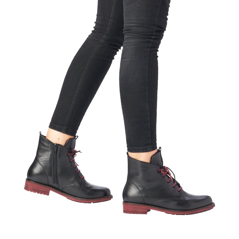 Remonte Stiefelette Weit Lammwolle Reißverschluss R5077 37 | 01 schwarz | 