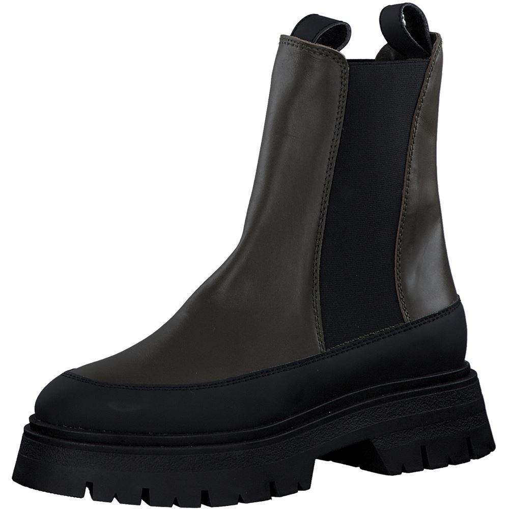 Tamaris Chelsea- Boots Stiefelette TOUCHit- Fußbett grün S22 1-1-25461-29 