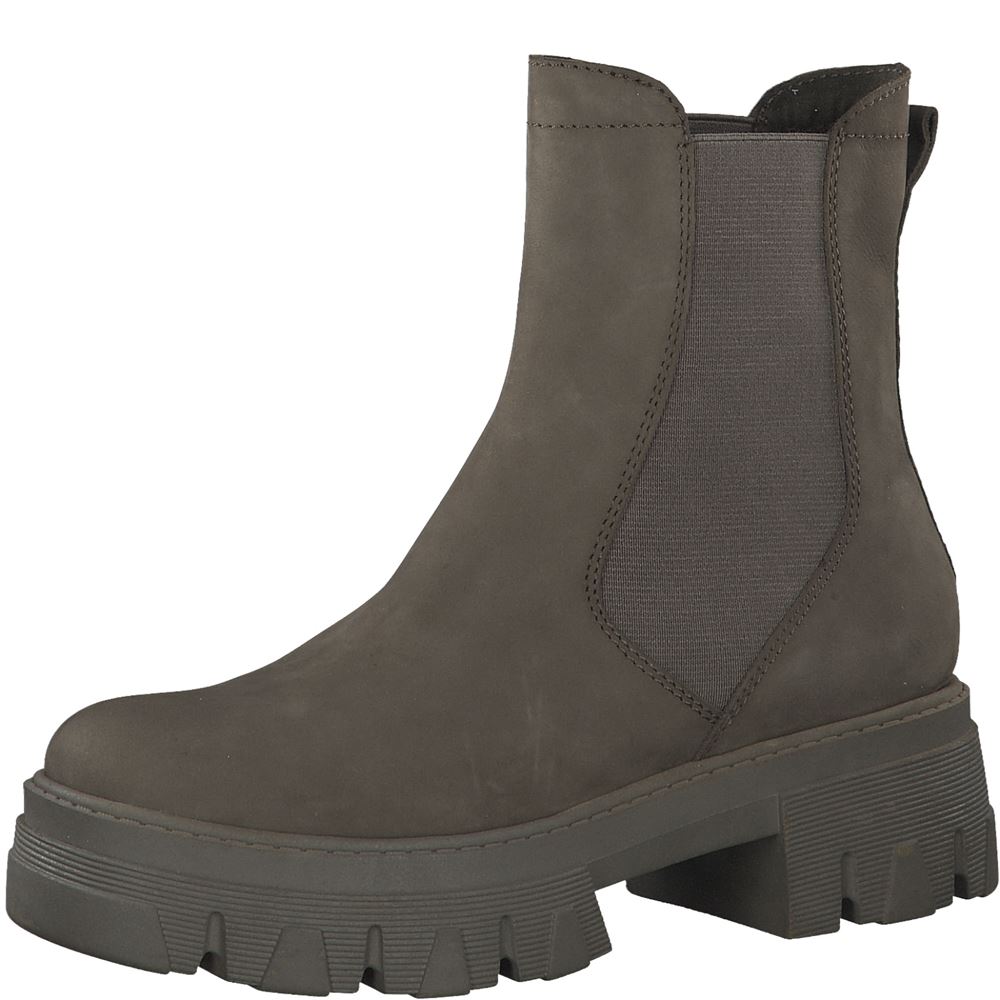 MARCO TOZZI Chelsea- Boot Leder grün S22 2-2-25403-29 