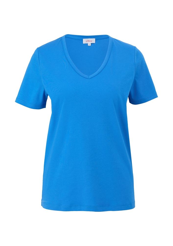 s.Oliver T-Shirt aus Baumwolljersey rosa, blau, grün S13  2135223 