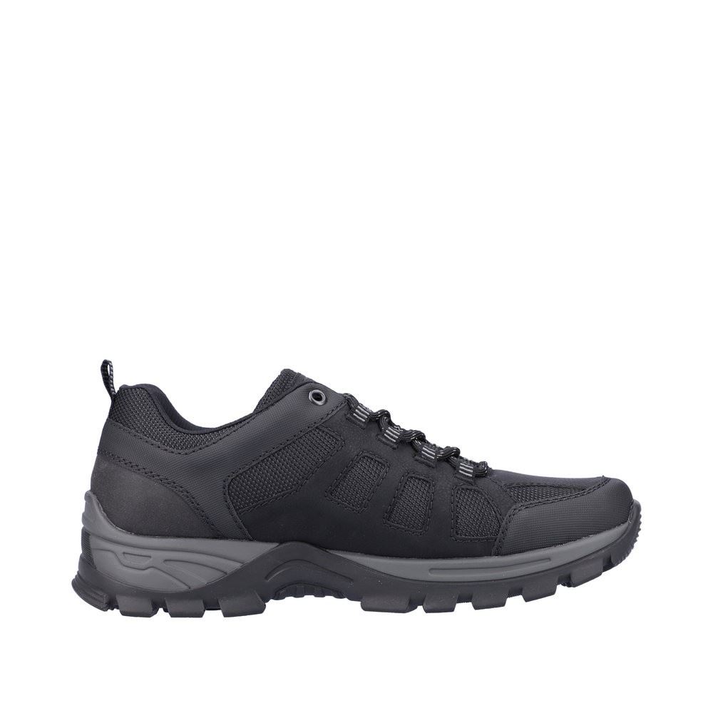 Rieker Antistress Herren Schnürschuh sportlich TEX- Membran schwarz S22 B6810-00 44 | schwarz/schwarz | G