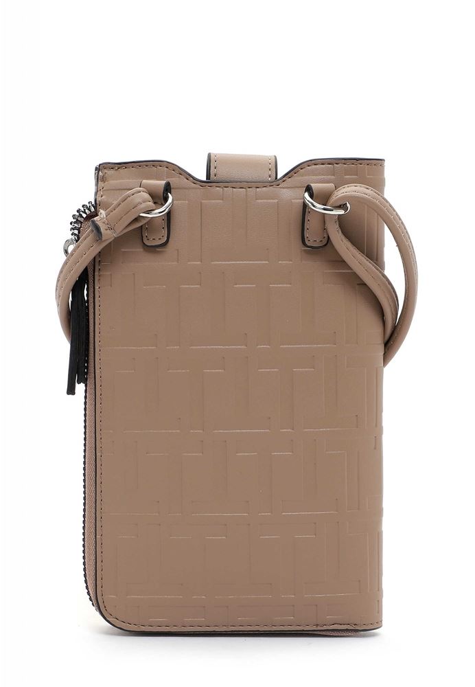 Tamaris Handytasche Juliane Allover-Prägung beige S22 31903,900 