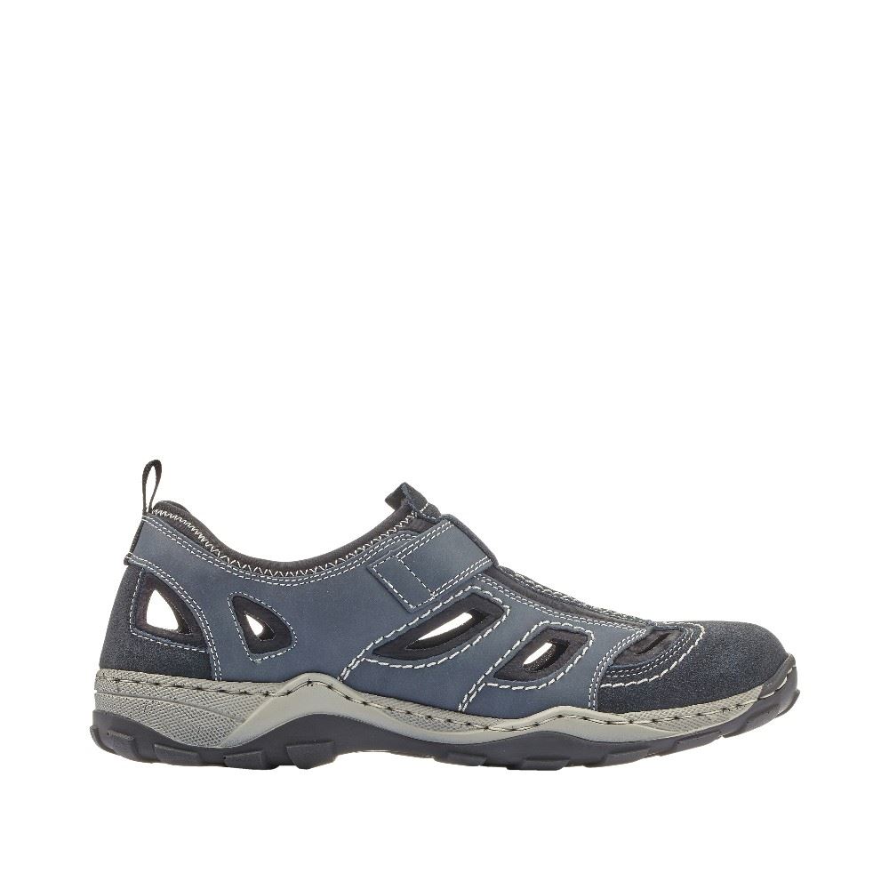Rieker Antistress Herren Slipper Sneaker blau S12 08075-14 45 | pazifik/denim/s | G