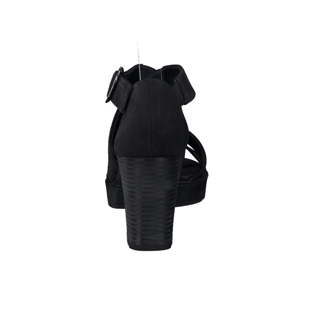 PAUL GREEN Sandalette Leder Schwarz 7942-003 