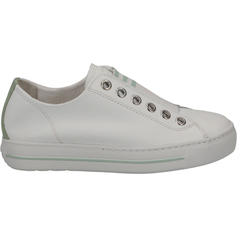 Paul Green Slipper Super Soft Pauls Gummizug weiß Leder 4797-128 