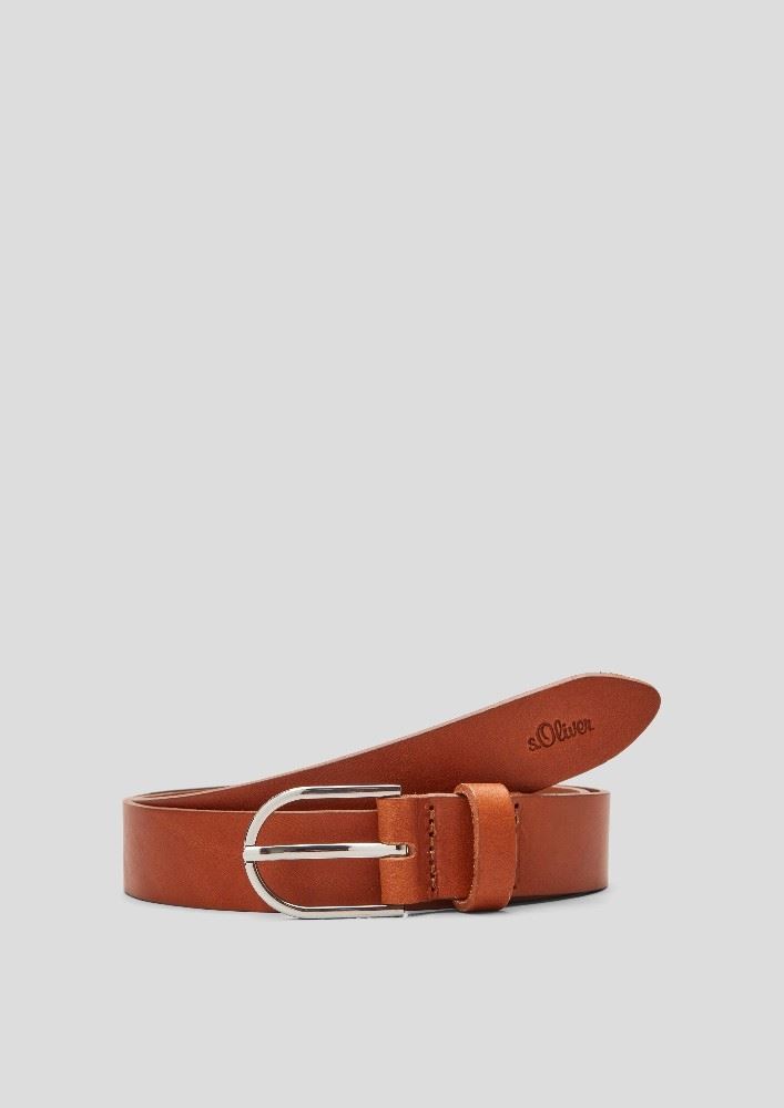 s.Oliver Gürtel Leder 2062242 95 | 8755 brown | 