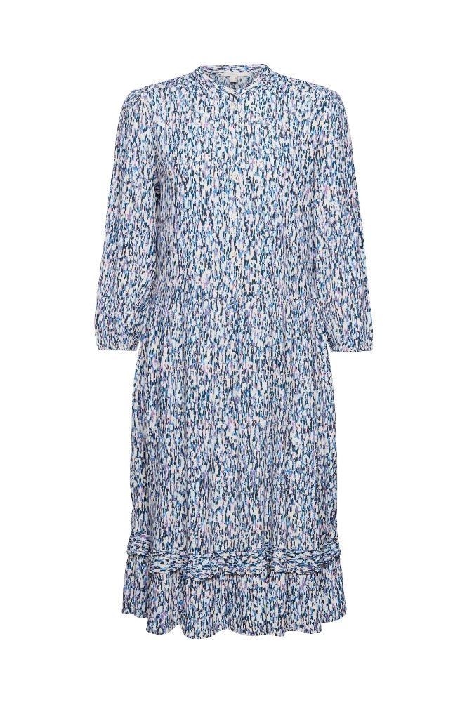 ESPRIT Gemustertes Midikleid mit Knopfleiste 032EE1E311 