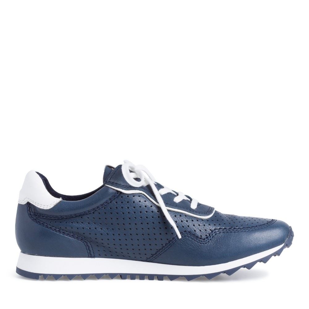Tamaris Schnürer Sneaker Leder navy  1-1-23618-26 37 | 810 NAVY/WHITE | 