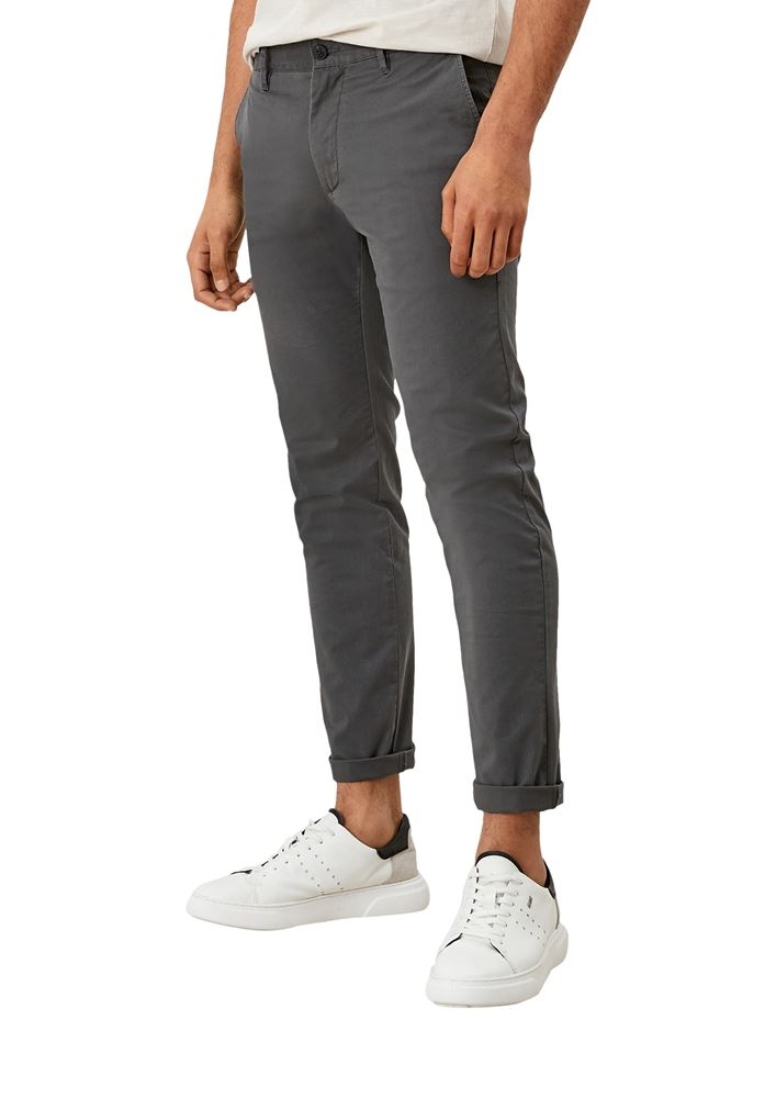 s.Oliver Herren Chino Austin Baumwolltwill Noos  2111625 W29 | 9824 GREY/BLACK | L34