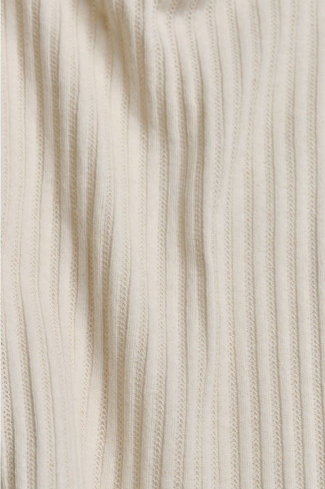 edc Trägertop Pointelle Muster weiß rot 041CC1K314 L | C114 OFF WHITE | 