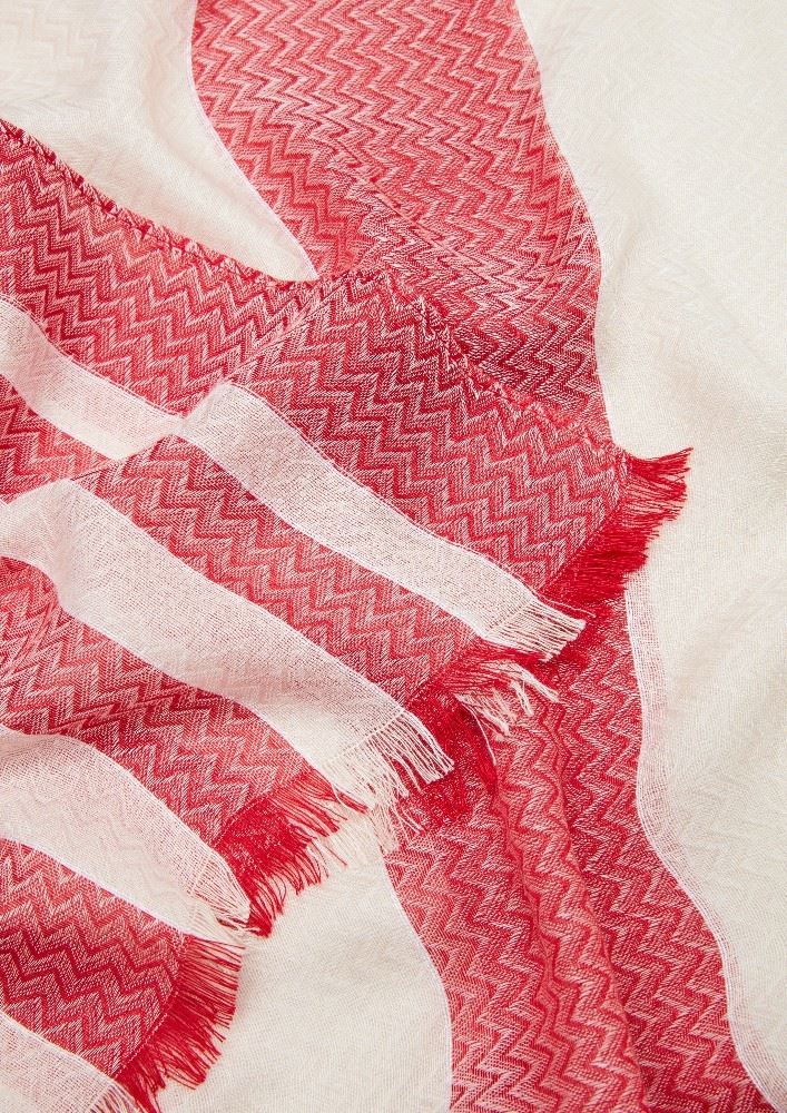 s.Oliver Langschal Fransen gestreift 2064499 OneSize | 31G1 red stripe | 
