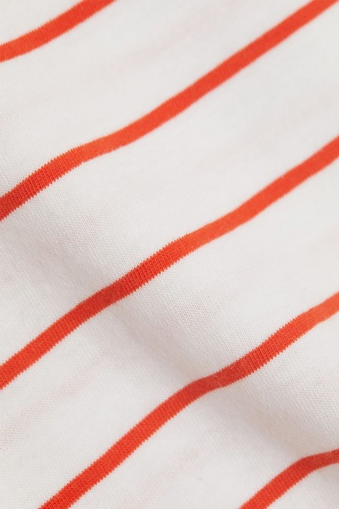 ESPRIT T- Shirt gestreift 041EE1K348 XXL | E635 ORANGE RED | 