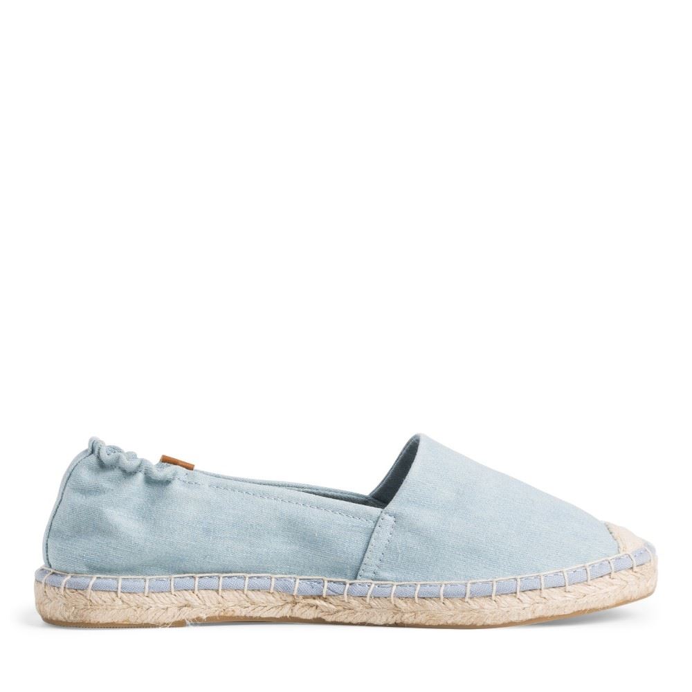 Tamaris Espadrill Slipper blau gestreift 1-1-24605-26 37 | 815 LT.DENIM JE | 
