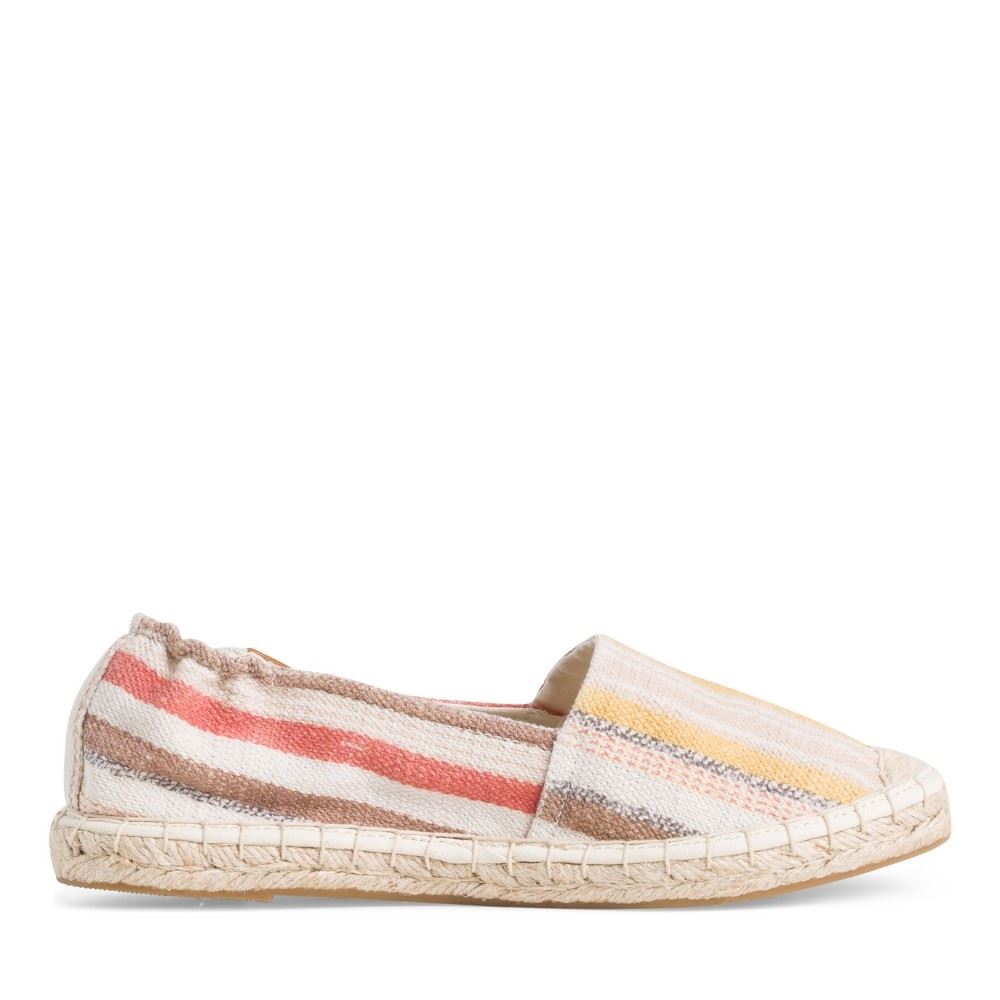 Tamaris Espadrill Slipper blau gestreift 1-1-24605-26 37 | 957 ETHNO STRIP | 