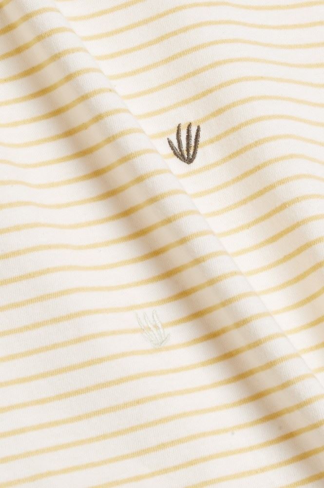 edc Streifenshirt Biobaumwolle gelb grün 051CC1K323 L | C746 LIGHT YELL | 