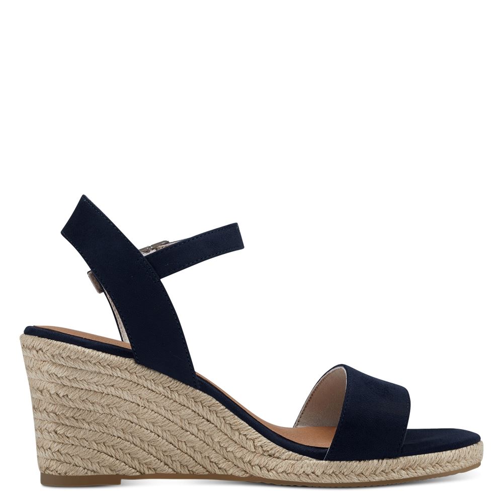 Tamaris Sandalette Keilabsatz navy S13  1-1-28300-20 