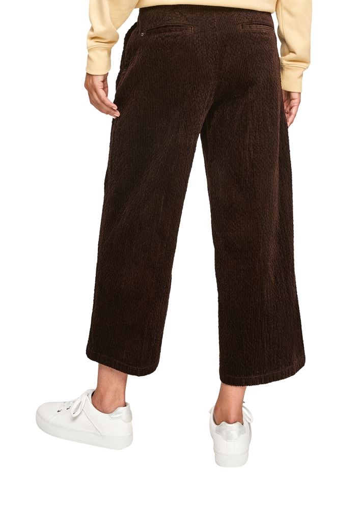 s.Oliver Hose Culotte Cord Regular Fit dunkelbraun  S21 2106235 34 | 8885 dark choco | 