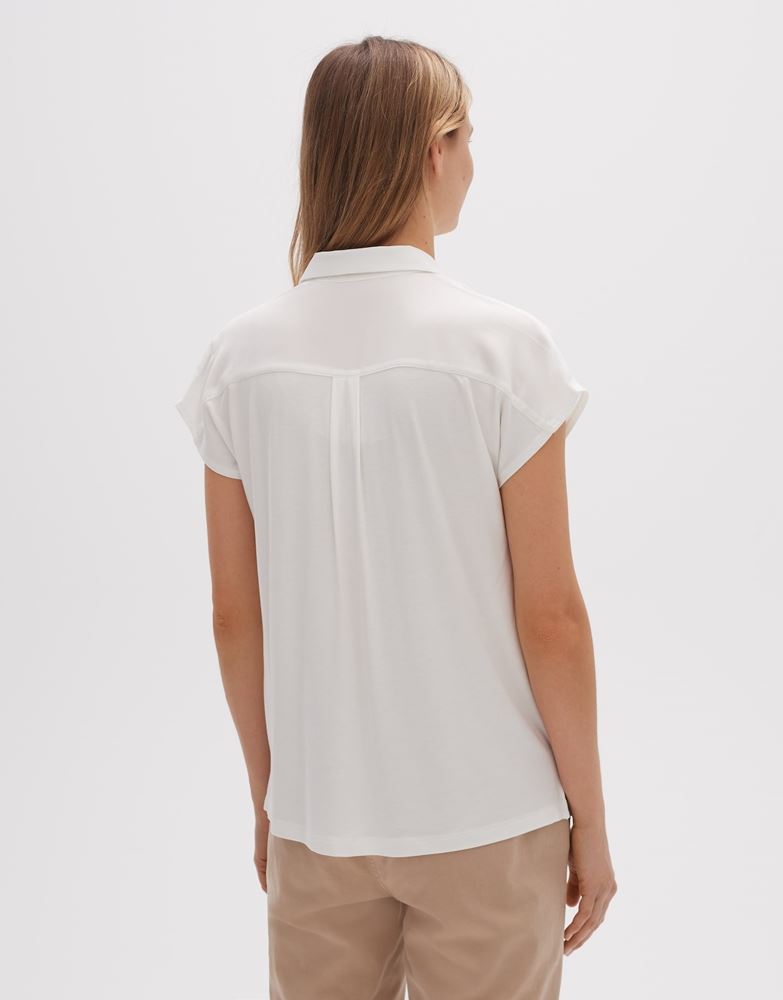 OPUS Shirtbluse Fuliso Kurzarm weiß S13 1016394624100 