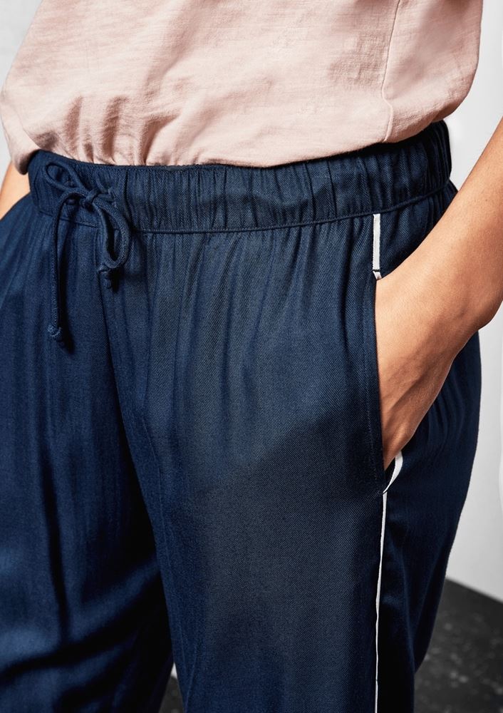 QS designed by luftige Jogger-Pant blau 2003579 