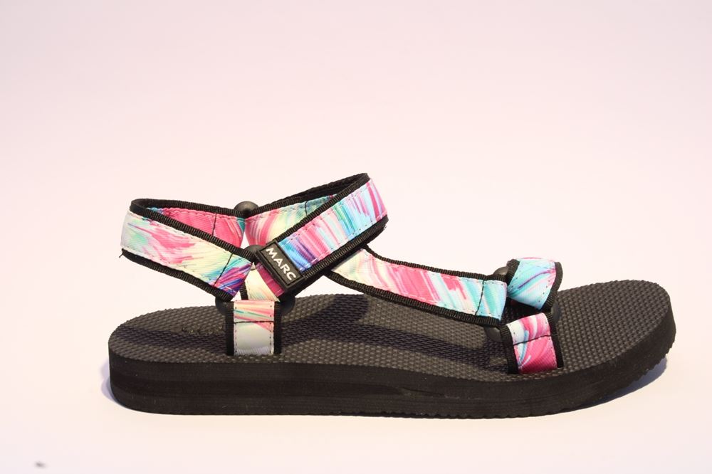Marc Shoes Damen Sella Sandale, Synthetics Mint-Multi 851001 38 | 01135 mint mult | 